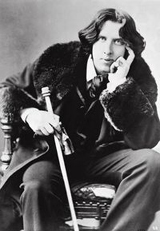 Oscar Wilde, Irish dramatist, poet, and wit, born Oscar Fingal O'Flahertie Wills in 1854. 1882